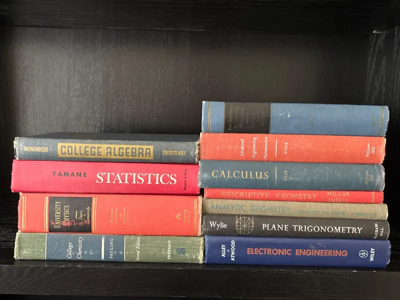 Vintage STEM Library – Calculus, Statistics, Physics & Engineering Tex - Newcastle Estate Collection - STERLING SILVER, GOLD TEETH, Antiques & Collectibles | Ocean Bid Auction