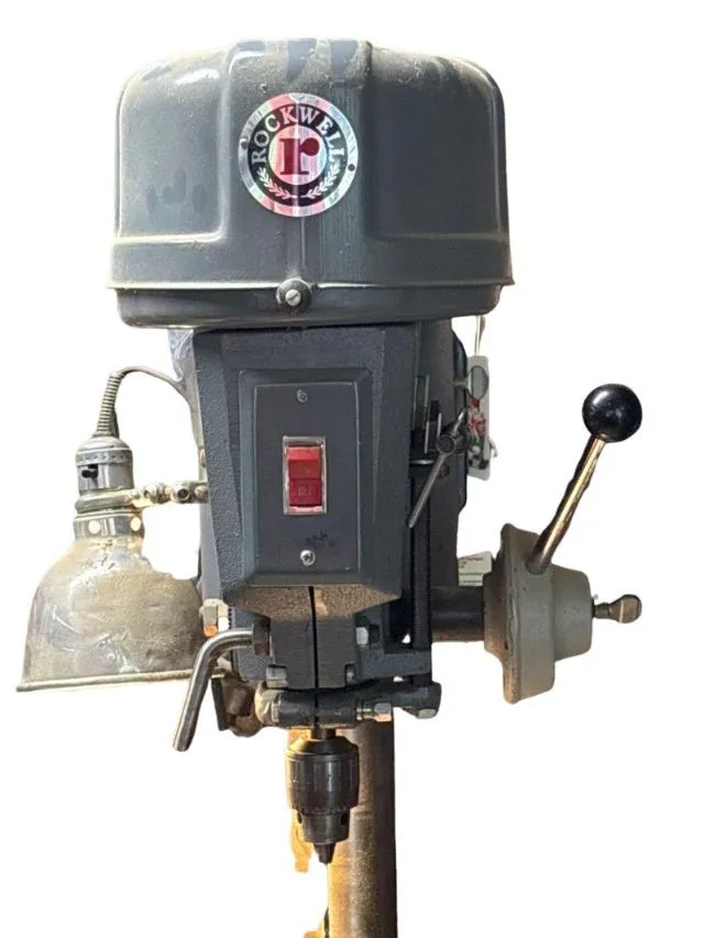 Rockwell Drill Press – Vintage Shop Workhorse, See It Running! - Newcastle Estate Collection - STERLING SILVER, GOLD TEETH, Antiques & Collectibles | Ocean Bid Auction