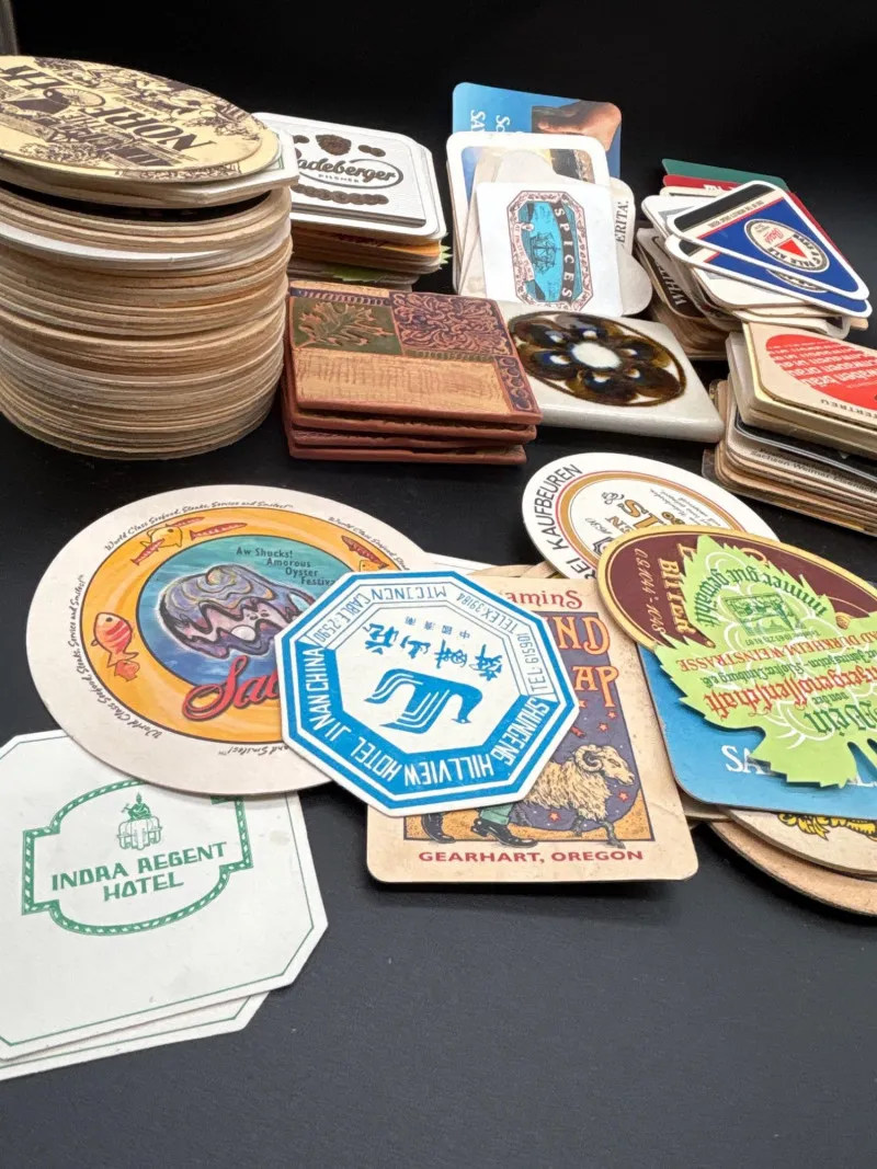 Huge Vintage Beer Coaster Collection Brewery, Bar & Travel Advertising - Newcastle Estate Collection - STERLING SILVER, GOLD TEETH, Antiques & Collectibles | Ocean Bid Auction