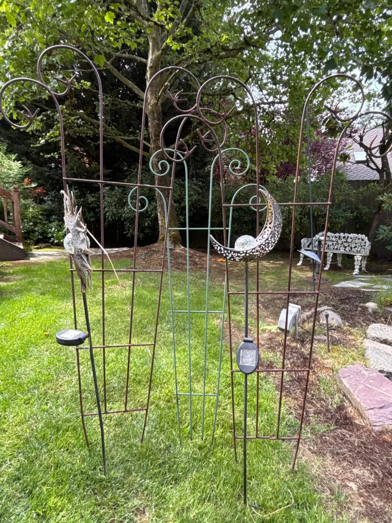 Ornate Metal Garden Arbor Arch with Scrollwork - Newcastle Estate Collection - STERLING SILVER, GOLD TEETH, Antiques & Collectibles | Ocean Bid Auction