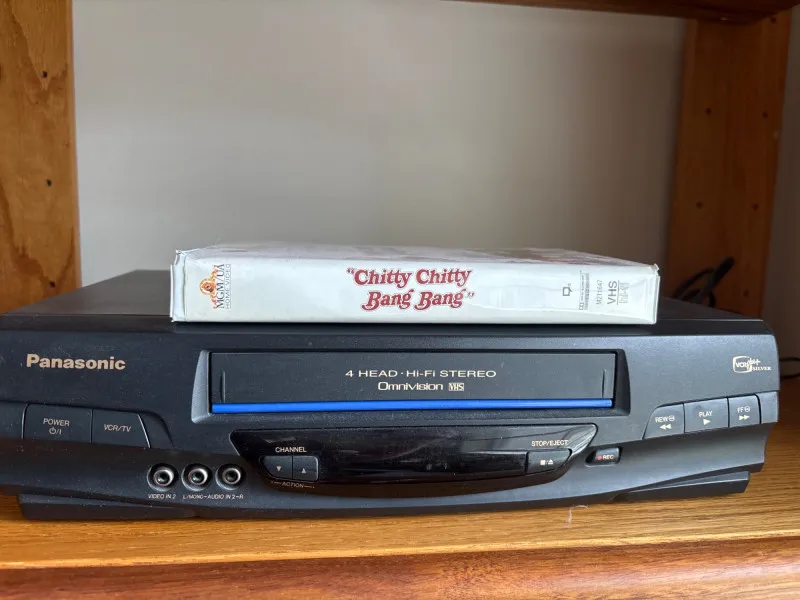 Panasonic 4-Head Hi-Fi Stereo VHS VCR w/ Chitty Chitty Bang Bang - Newcastle Estate Collection - STERLING SILVER, GOLD TEETH, Antiques & Collectibles | Ocean Bid Auction