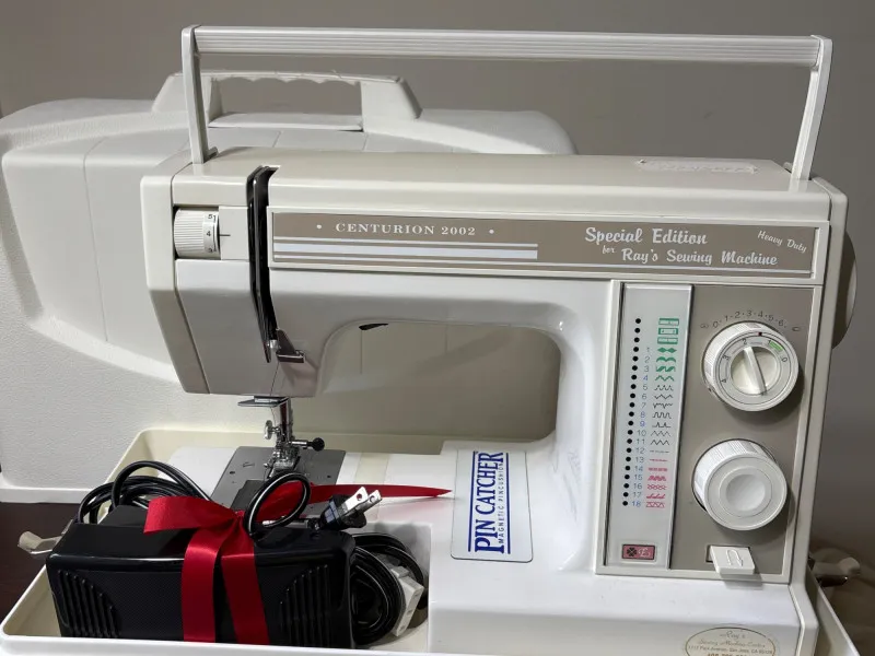 Centurion 2002 Heavy Duty Sewing Machine with Case & Foot Pedal - Newcastle Estate Collection - STERLING SILVER, GOLD TEETH, Antiques & Collectibles | Ocean Bid Auction