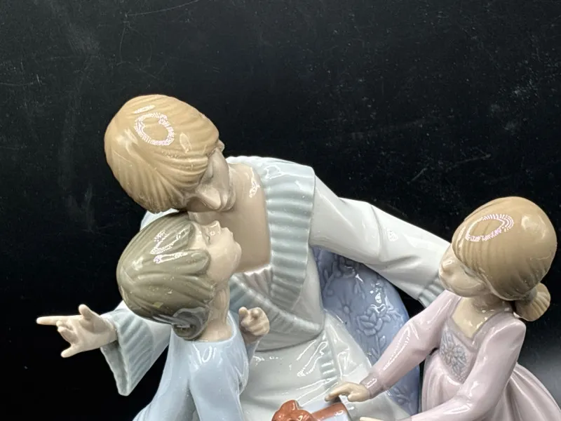 Lladro Porcelain Mother & Children Figurine Family Scene w Box - Collector’s Dream Auction – Lladro, Murano, Coastal Decor-Anacortes and Sequim pick-ups | Ocean Bid Auction