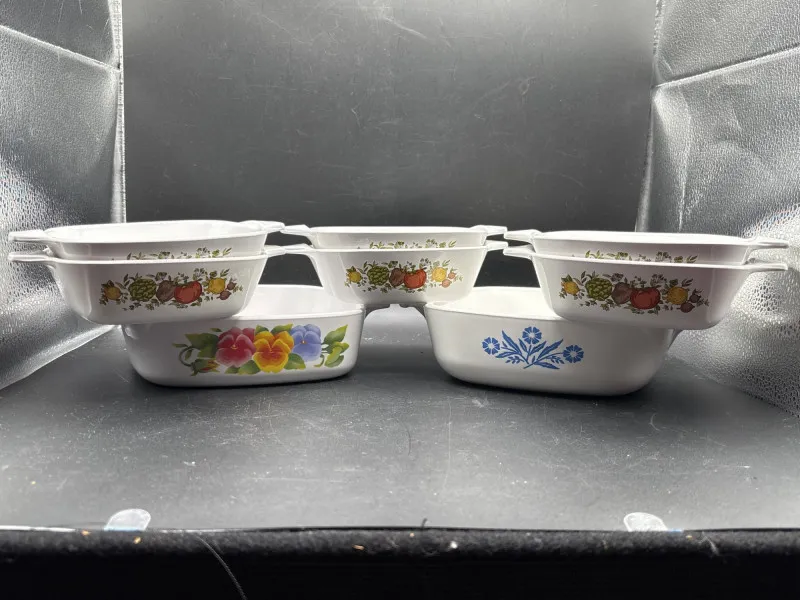 Vintage Corning Ware Dish Lot Floral & Blue Cornflower - Collector’s Dream Auction – Lladro, Murano, Coastal Decor-Anacortes and Sequim pick-ups | Ocean Bid Auction