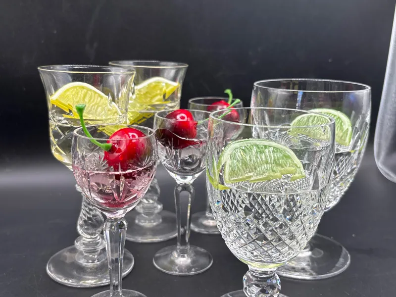 ✨ Crystal Stemware Lot w/ 2 Waterford Glasses Mixed Set - Collector’s Dream Auction – Lladro, Murano, Coastal Decor-Anacortes and Sequim pick-ups | Ocean Bid Auction