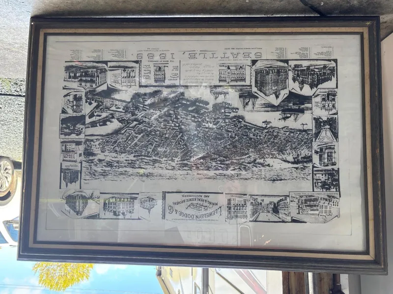 Estate Sale Seattle Panoramic Print Framed 40x28.5 Vintage - Collector’s Dream Auction – Lladro, Murano, Coastal Decor-Anacortes and Sequim pick-ups | Ocean Bid Auction