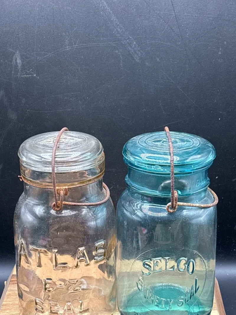 Vintage Mason Jar Treasure Lot Ball Atlas Aqua Glass - Collector’s Dream Auction – Lladro, Murano, Coastal Decor-Anacortes and Sequim pick-ups | Ocean Bid Auction