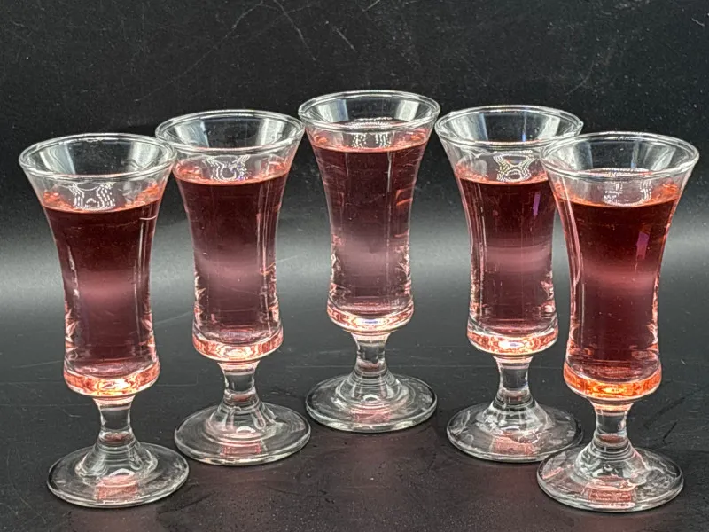 Summer Ready! Set of 5 Small Goblets – Perfect Pink Drinks - Collector’s Dream Auction – Lladro, Murano, Coastal Decor-Anacortes and Sequim pick-ups | Ocean Bid Auction
