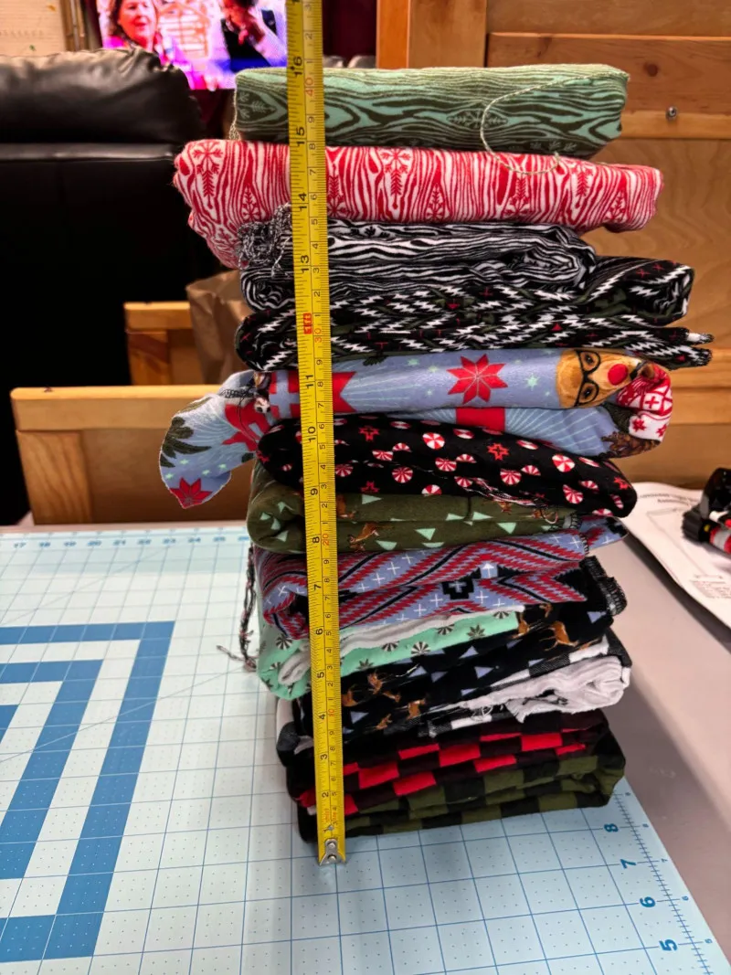 Huge Tula Pink “Holiday Homies” Flannel Fabric Lot – Multiple Yard Cut - Mixed Treasures Auction | Ocean Bid Auction