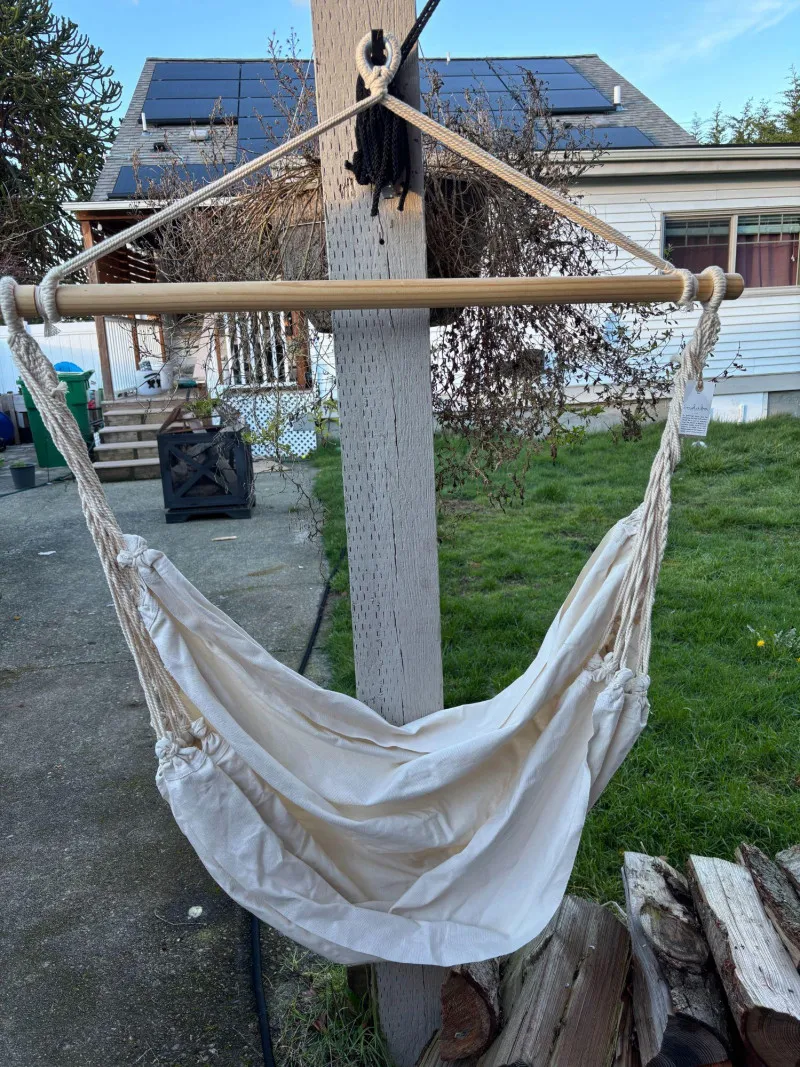 🪑 Indaba Cotton Hammock Chair – New With Tag - Mixed Treasures Auction | Ocean Bid Auction