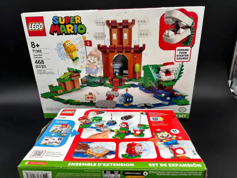 LEGO Super Mario Expansion Set Lot – 71362 Guarded Fortress + 71366 - Mixed Treasures Auction | Ocean Bid Auction