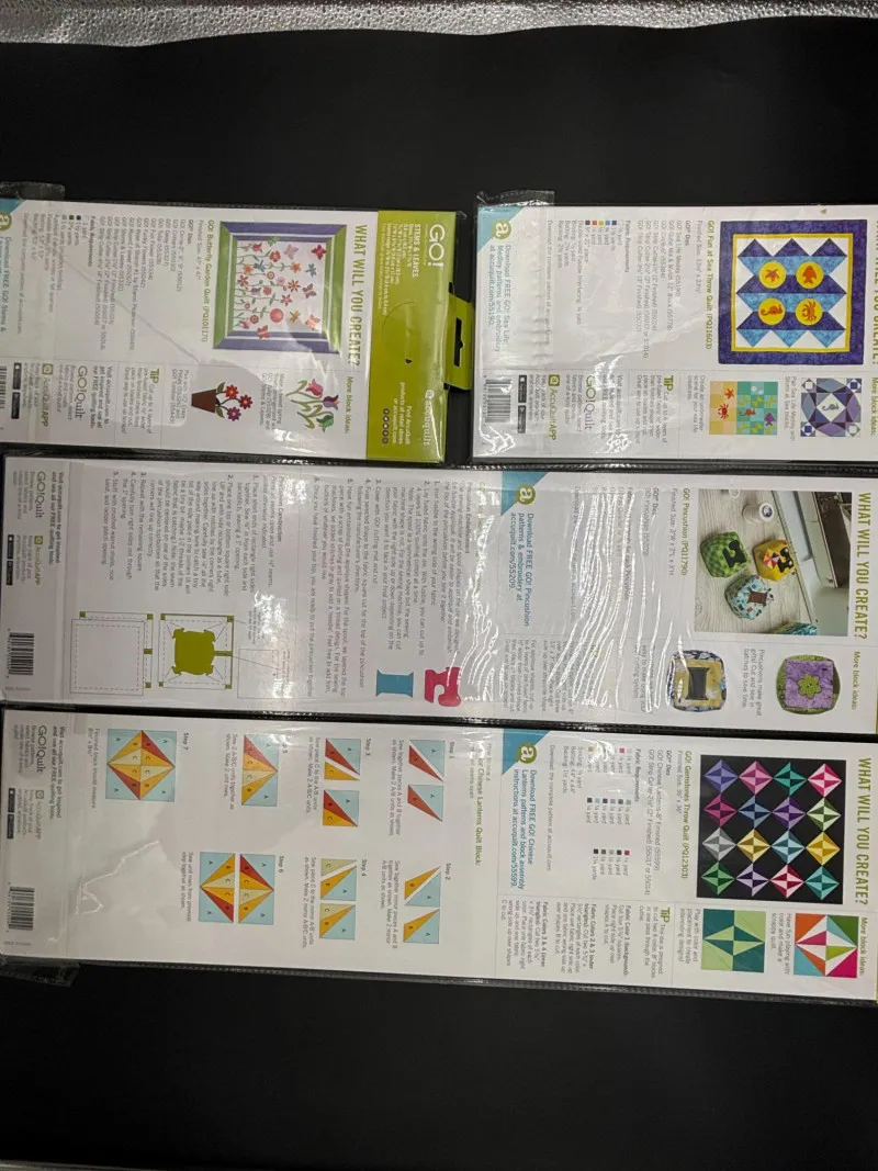 AccuQuilt GO! Fabric Cutting Dies Lot – 4 New & Unopened - Mixed Treasures Auction | Ocean Bid Auction