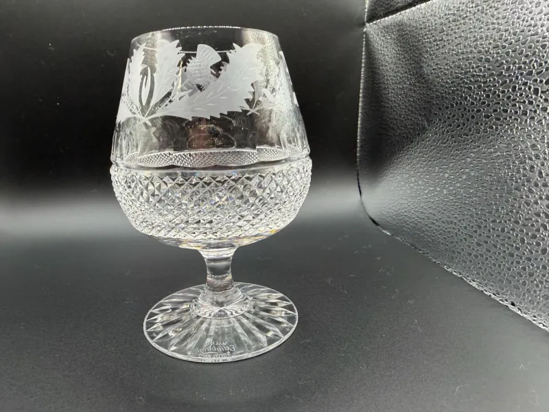 Edinburgh Crystal Etched Thistle Stemware – Cut Crystal – Scotland - Mixed Treasures Auction | Ocean Bid Auction