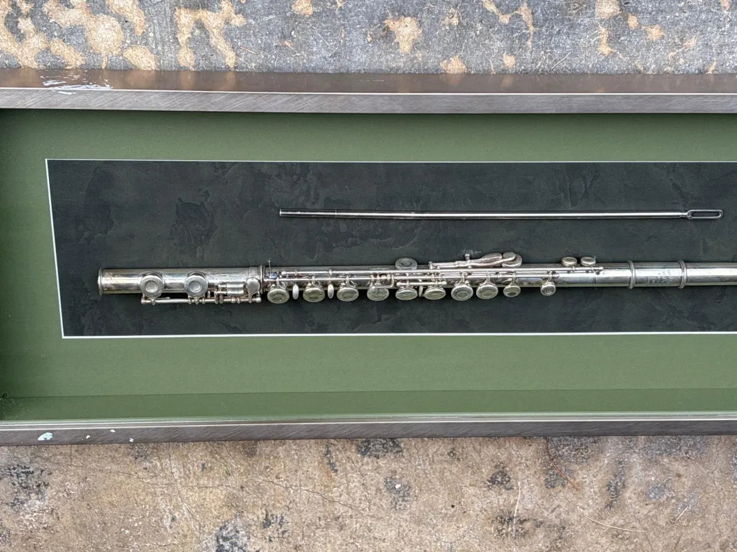 Framed Silver Flute Shadow Box Wall Display Home Décor - Anacortes Estate Auction – Sterling Silver, Jewelry & Incredible Finds | Ocean Bid Auction