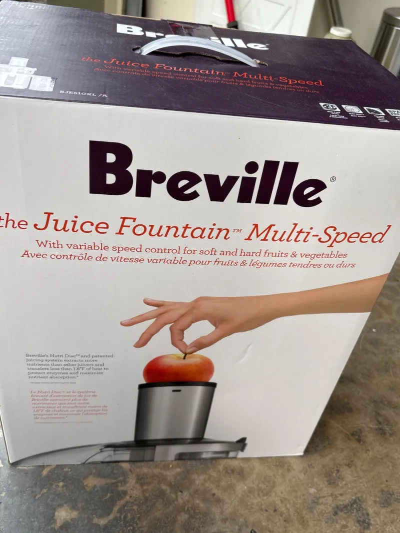 Breville Juice Fountain Multi-Speed Juicer – Model BJE510XL - Anacortes Estate Auction – Sterling Silver, Jewelry & Incredible Finds | Ocean Bid Auction