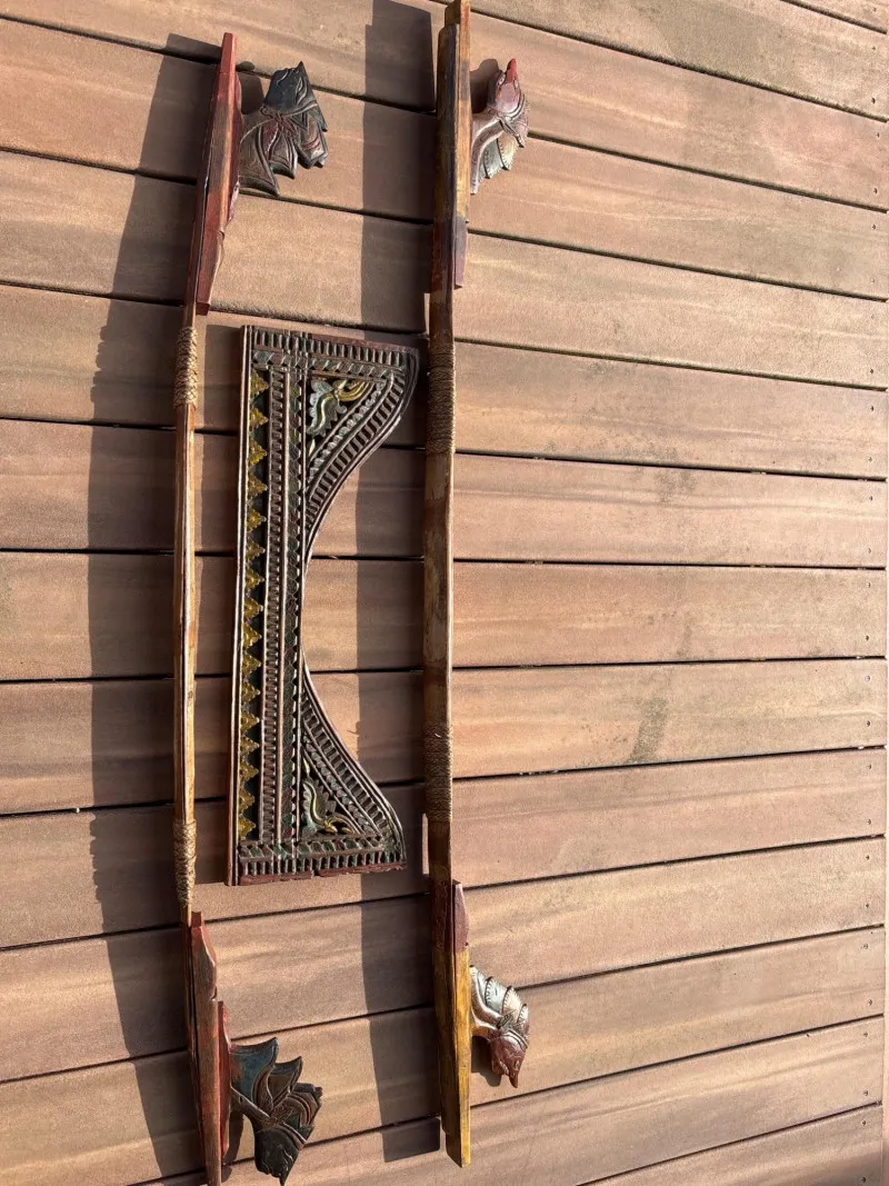 Hand-Carved Balinese Wall Shelf Brackets & Decorative Panel Set - Anacortes Estate Auction – Sterling Silver, Jewelry & Incredible Finds | Ocean Bid Auction