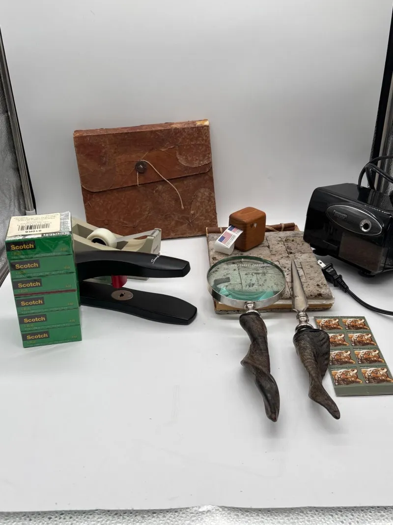 Mixed Office Supply & Desk Accessories Lot - Anacortes Estate Auction – Sterling Silver, Jewelry & Incredible Finds | Ocean Bid Auction