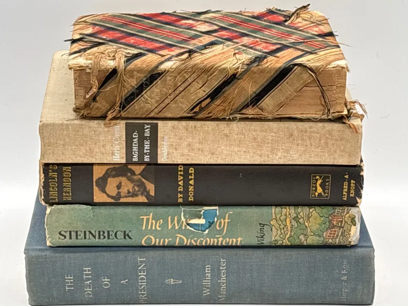 Vintage Books, including Steinbeck & Lincoln's Herndon - Anacortes Estate Auction – Sterling Silver, Jewelry & Incredible Finds | Ocean Bid Auction
