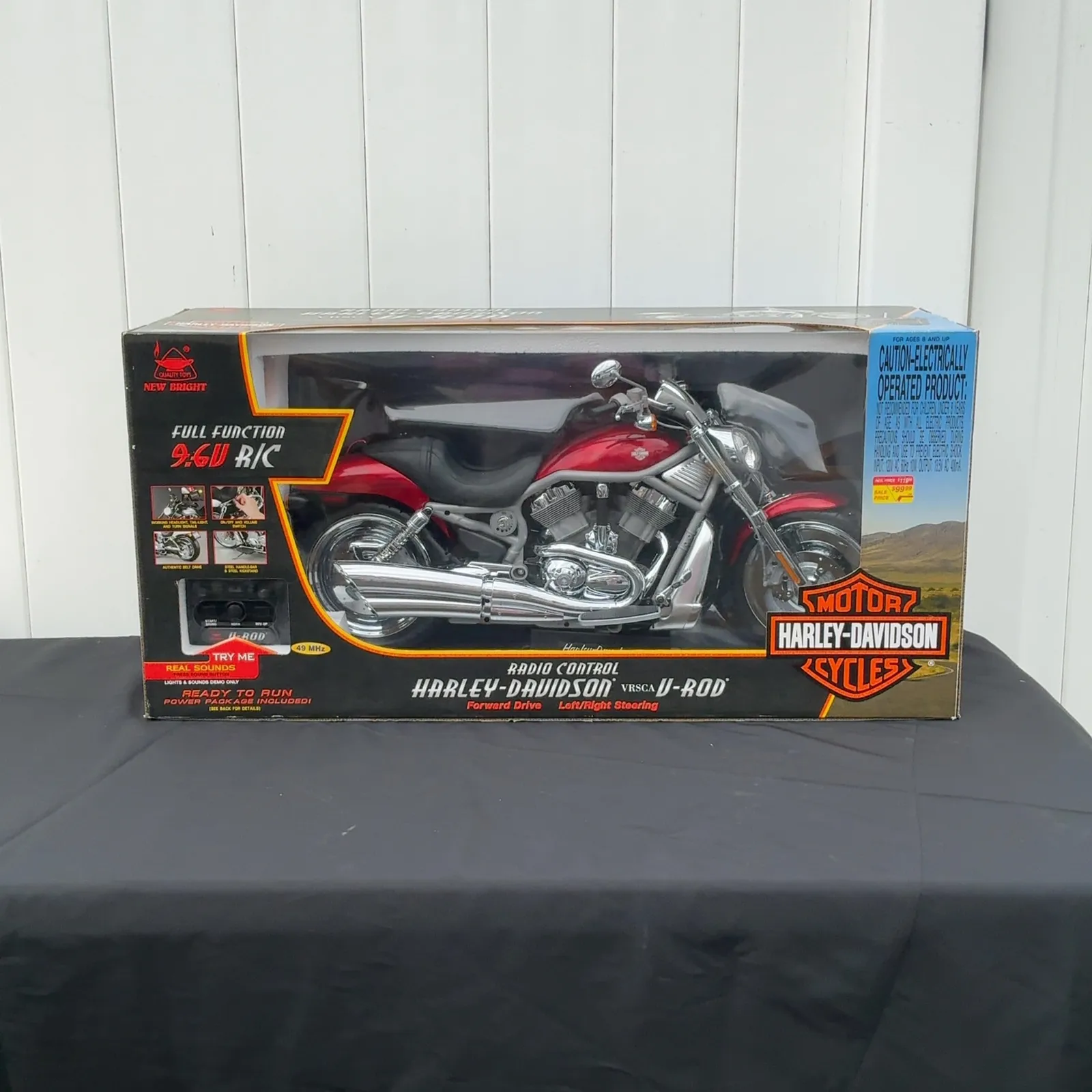 New Bright Harley Davidson V-Rod 9.6V RC Motorcycle
