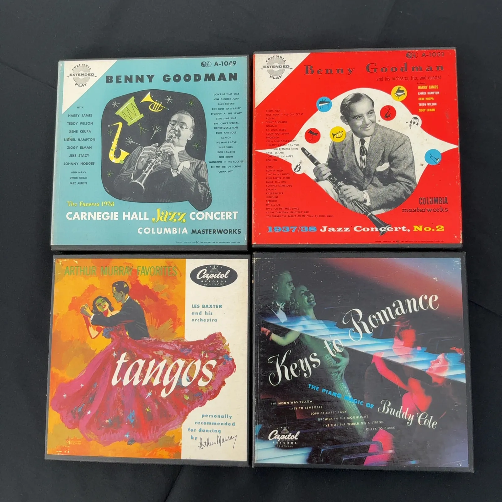 Benny Goodman Capitol Columbia Boxed 45 Record Lot