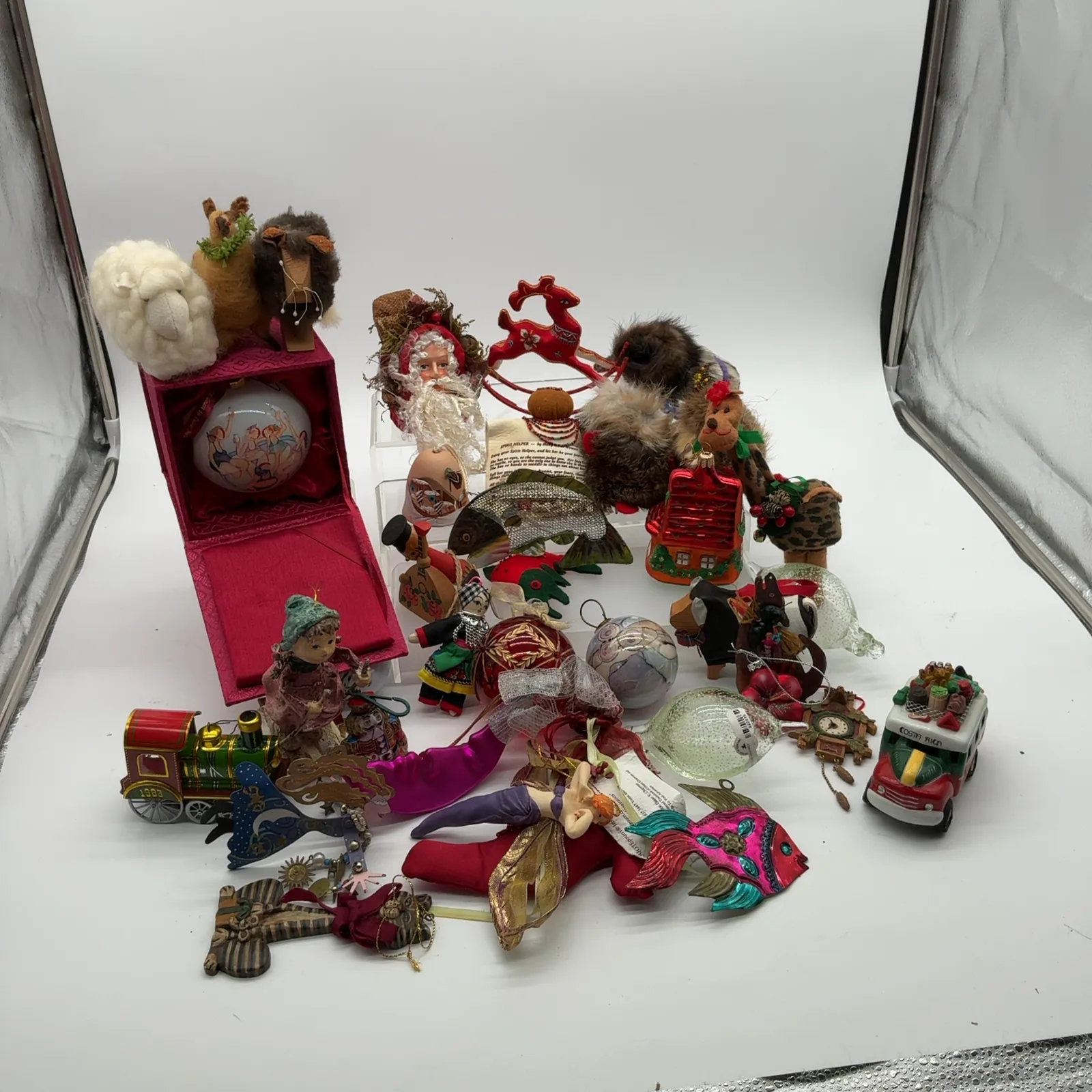 Large Mixed Christmas Ornament and Decoration Lot