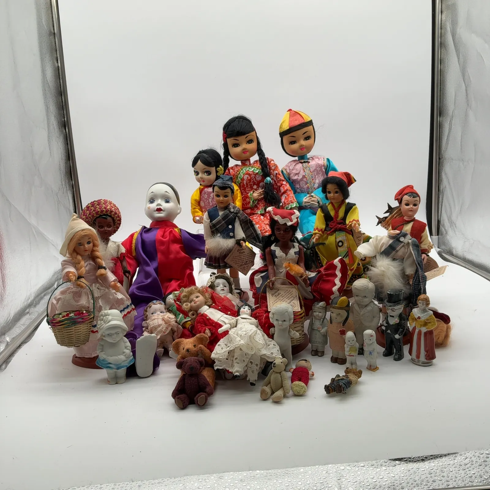 Mixed International Costume Dolls & Figurines Lot