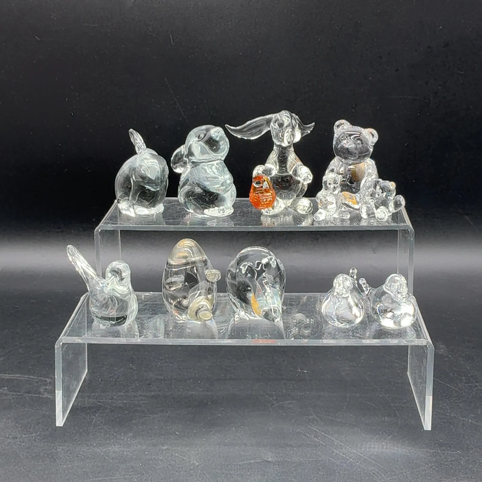 11 Pinas House West German Crystal Animal Figurines