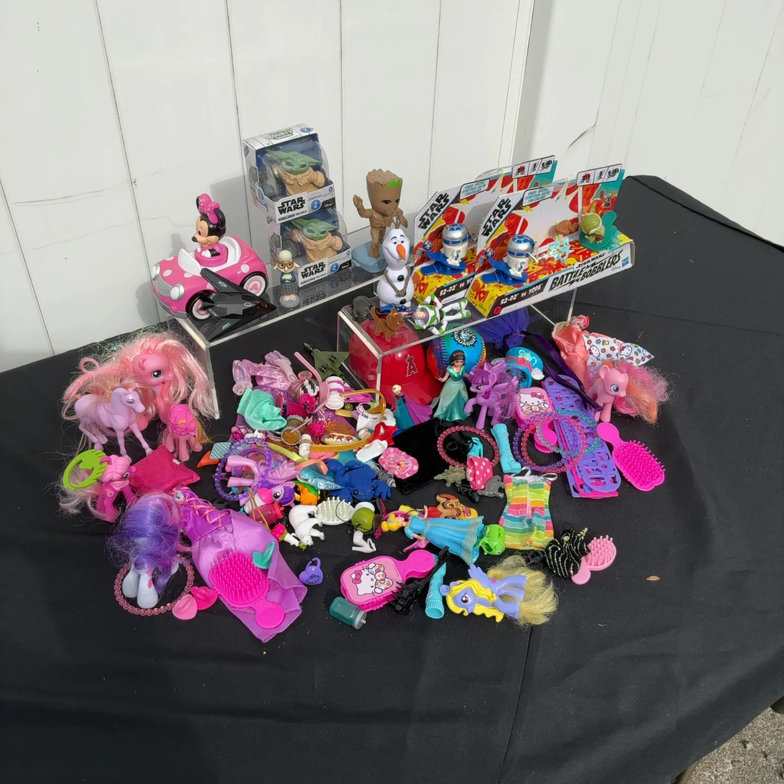 Huge Mixed Toy Lot With Boxed Star Wars and Disney