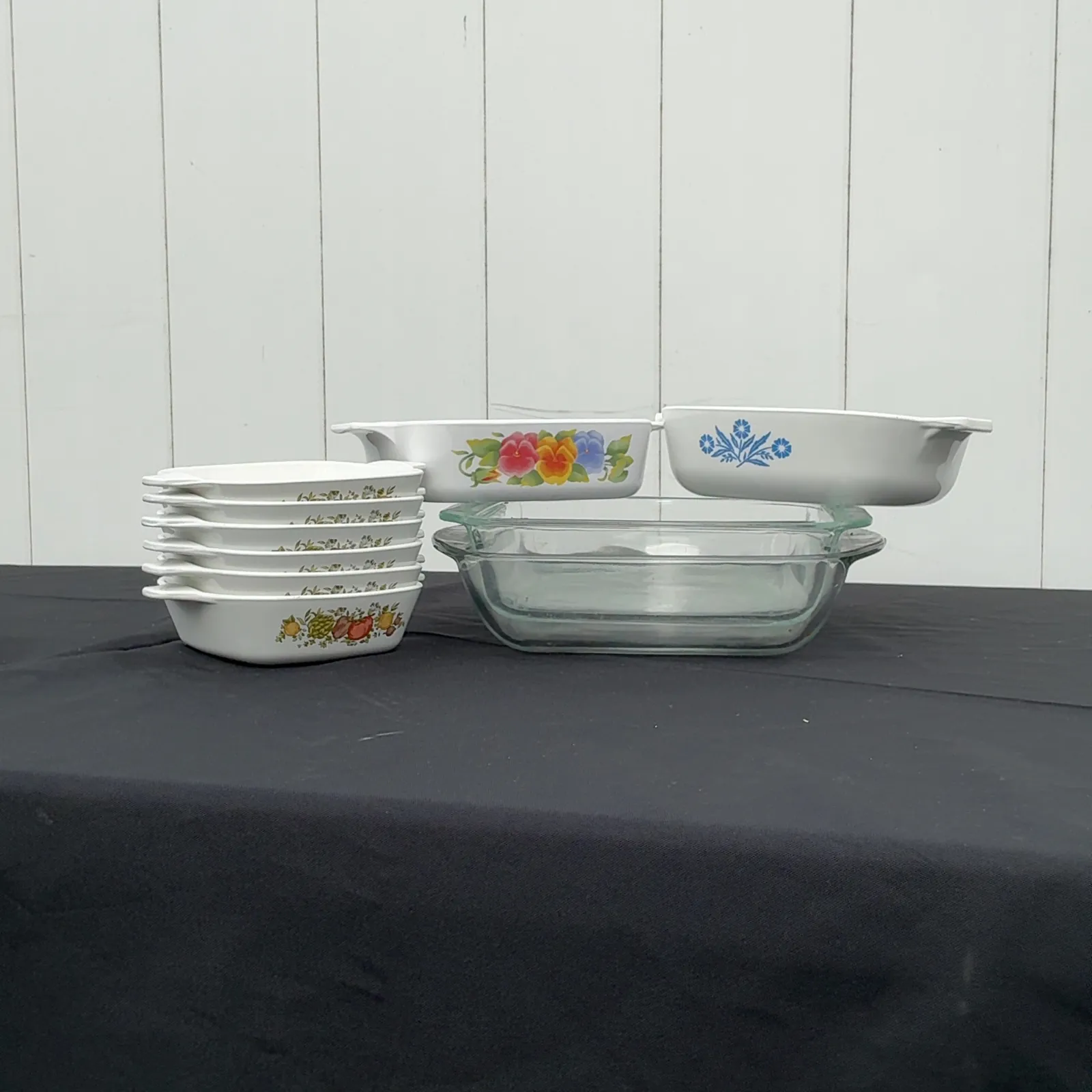 Corning Ware Pyrex Anchor 10-Piece Bakeware Lot