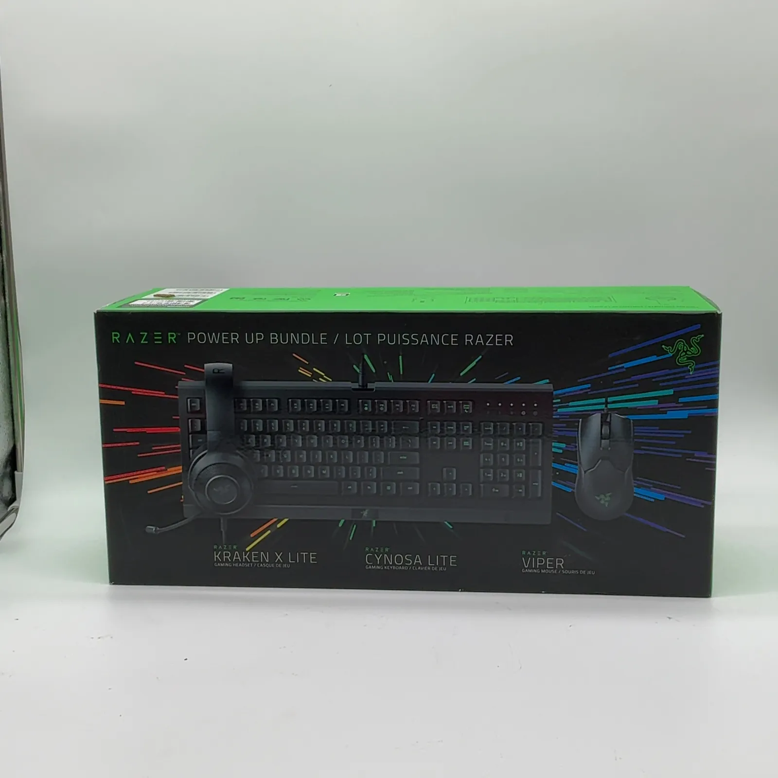 Razer Power Up Cynosa Lite Viper Kraken X Lite Bundle
