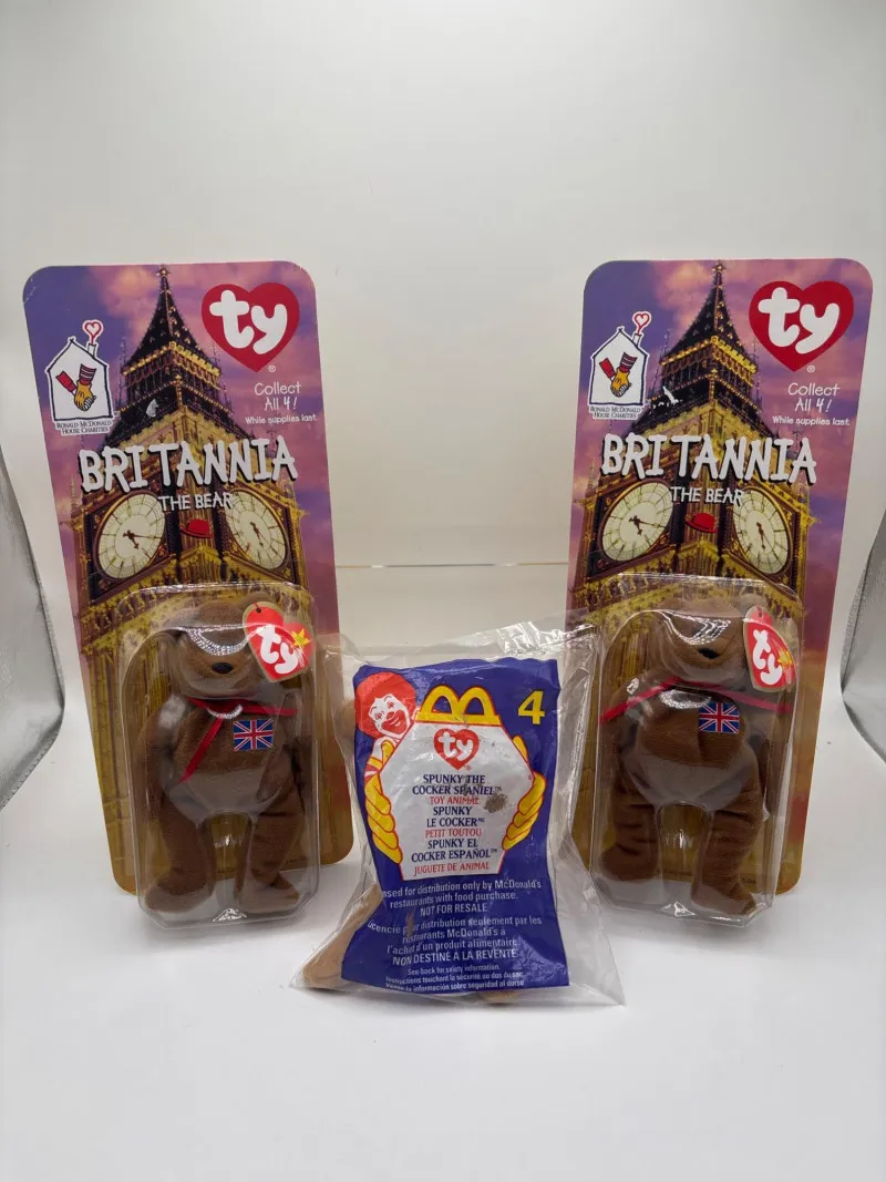 Ty Britannia Bear Beanie Babies & McDonalds Ty Plush Toy Lot - Spring Treasure Auction – Vintage Finds & New-In-Box Surprises. | Ocean Bid Auction