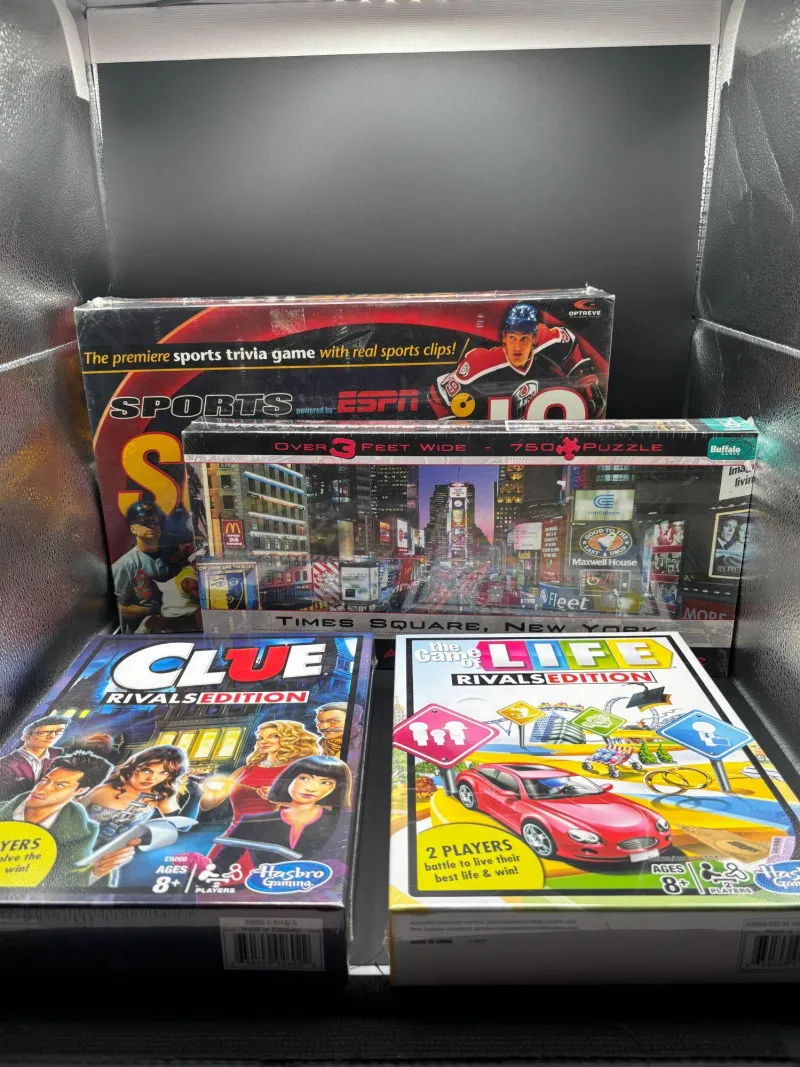 Lot of 4 New Sealed Games – Life, Clue, Scene It & Puzzle 📦 - Spring Treasure Auction – Vintage Finds & New-In-Box Surprises. | Ocean Bid Auction