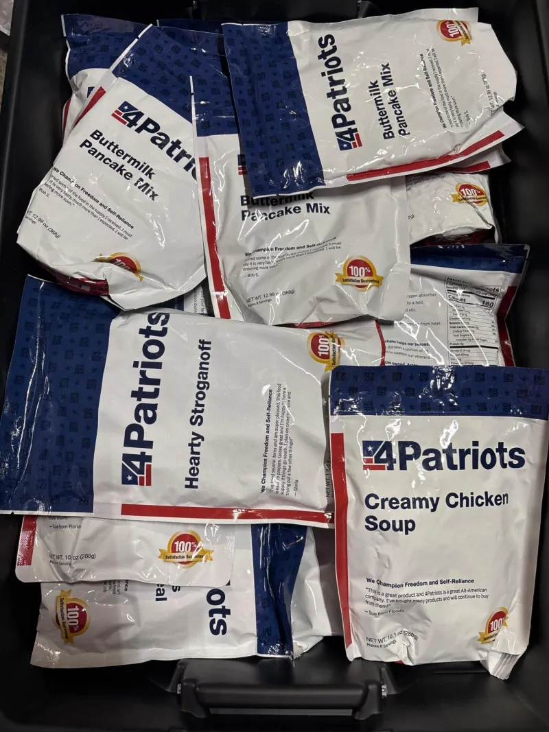 4Patriots Emergency Food Lot 70 Meals Long Term Storage 2 Tubs LOT 2 - Spring Treasure Auction – Vintage Finds & New-In-Box Surprises. | Ocean Bid Auction