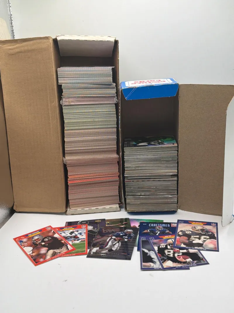 Large NFL Football Trading Card Lot Collector Cards in Boxes - Spring Treasure Auction – Vintage Finds & New-In-Box Surprises. | Ocean Bid Auction