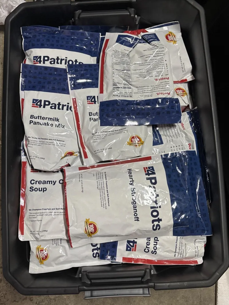 4Patriots Emergency Food Lot 70 Meals Long Term Storage 2 Tubs - Spring Treasure Auction – Vintage Finds & New-In-Box Surprises. | Ocean Bid Auction