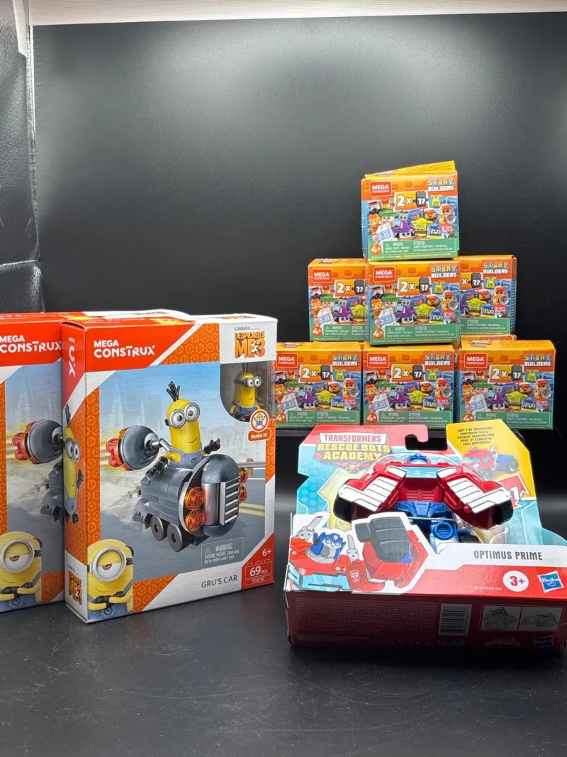 Mega Construx Story Builders Lot Minions Gru Car Optimus Prime NIB - Spring Treasure Auction – Vintage Finds & New-In-Box Surprises. | Ocean Bid Auction