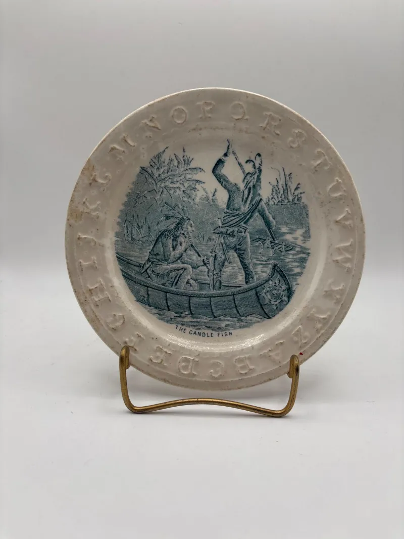 Copeland Spode Plymouth Landing 1620 Alphabet Plate 7" Dia - Spring Treasure Auction – Vintage Finds & New-In-Box Surprises. | Ocean Bid Auction