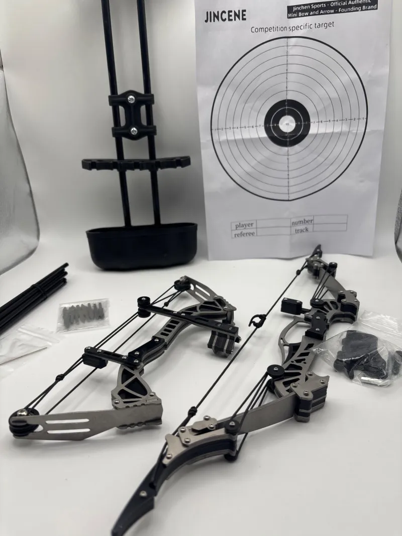 Mini Compound Bow Lot 2 Stainless Steel Desktop Archery Bows - Spring Treasure Auction – Vintage Finds & New-In-Box Surprises. | Ocean Bid Auction