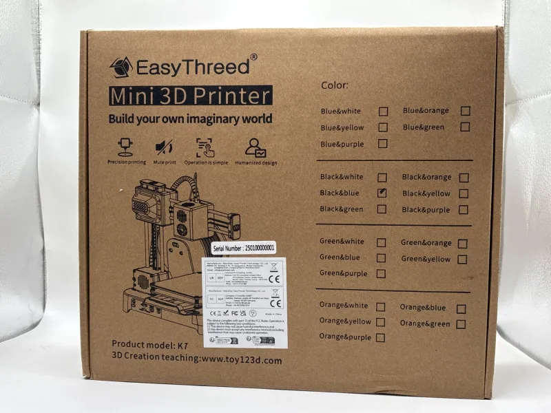 Easythreed K7 Mini 3D Printer NIB Compact Beginner 3D Printer - Spring Treasure Auction – Vintage Finds & New-In-Box Surprises. | Ocean Bid Auction