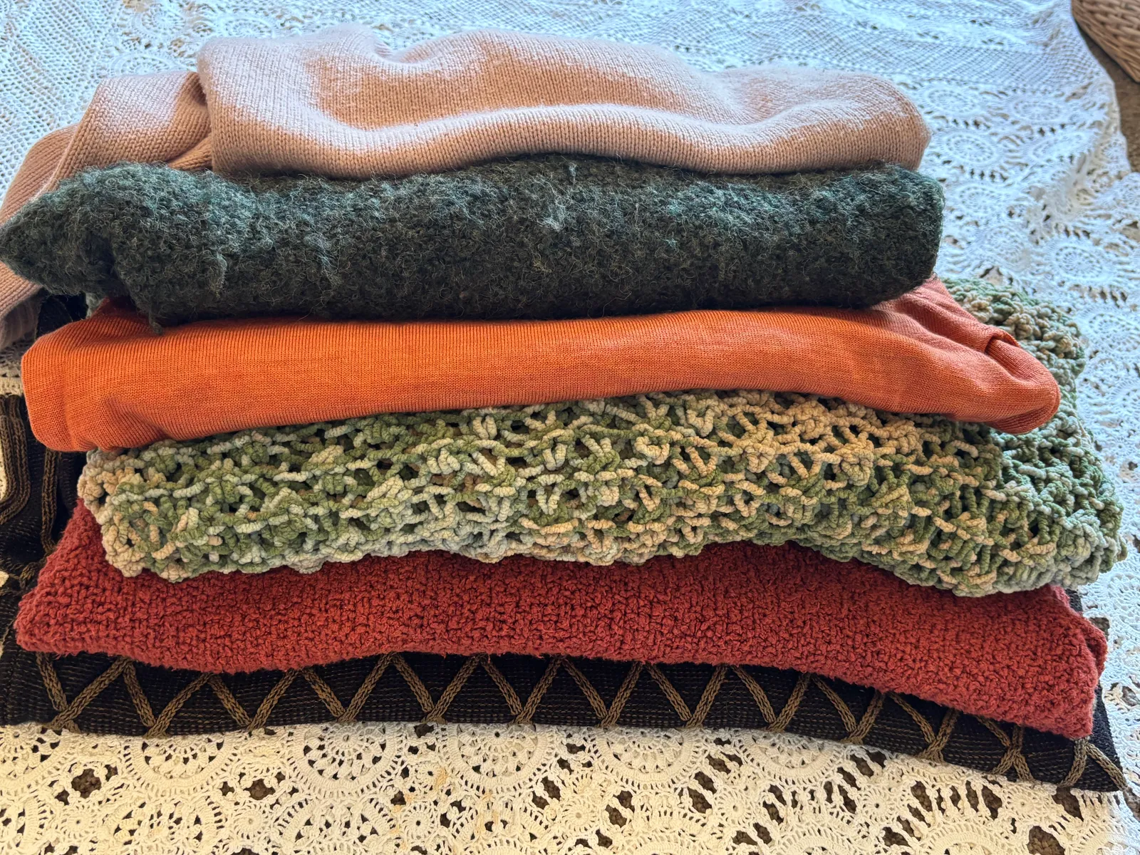 Assorted Earth Tone Knit Sweater Lot