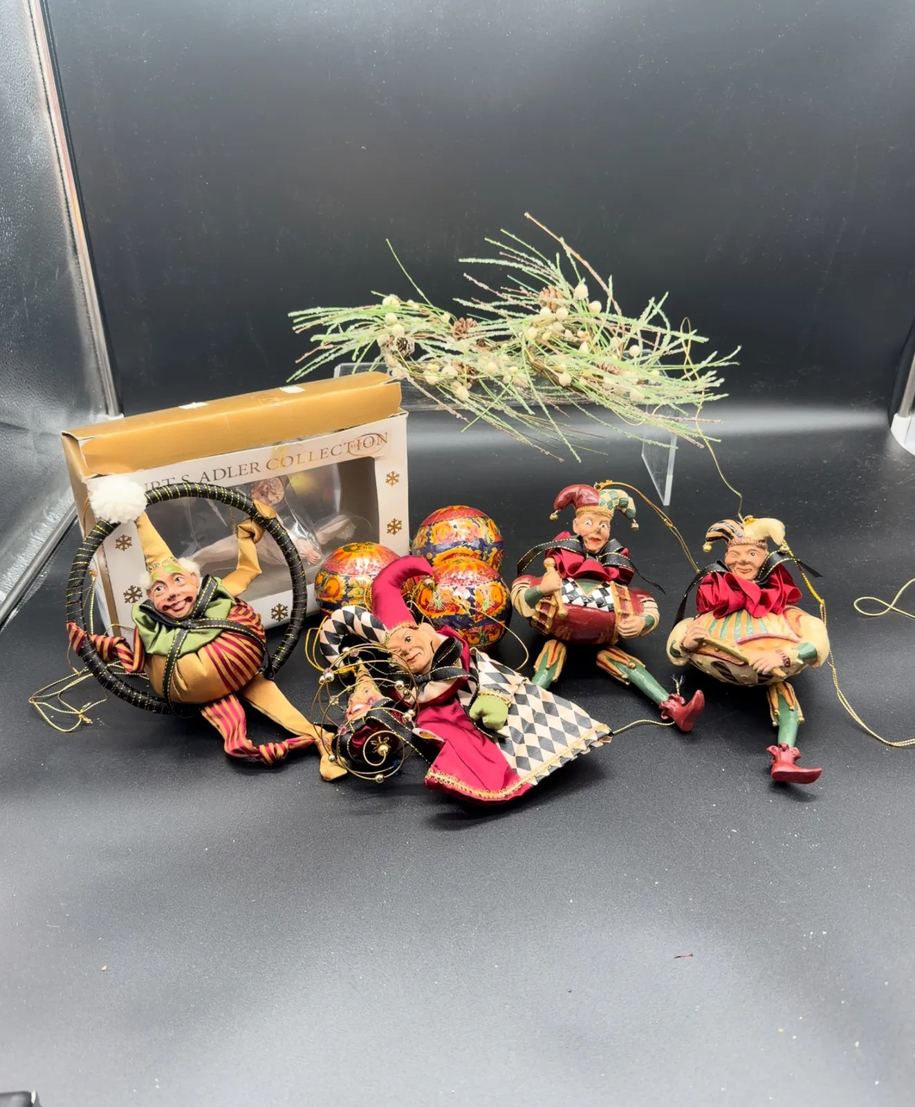 Kurt S. Adler Jester Ornament Holiday Decor Lot