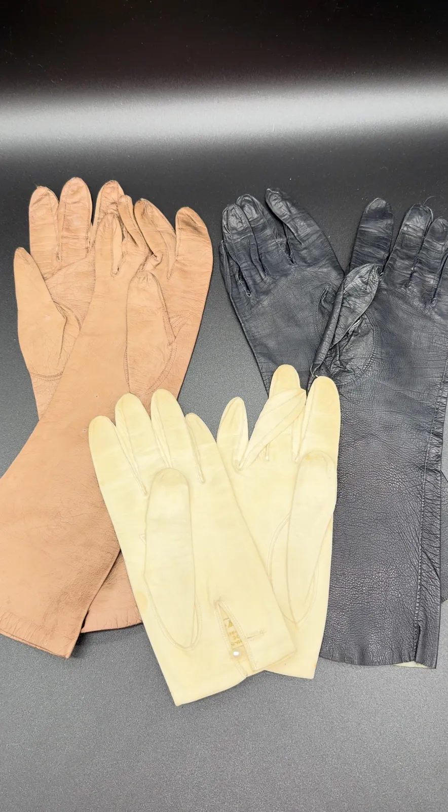 Vintage Women's Leather Gloves Lot