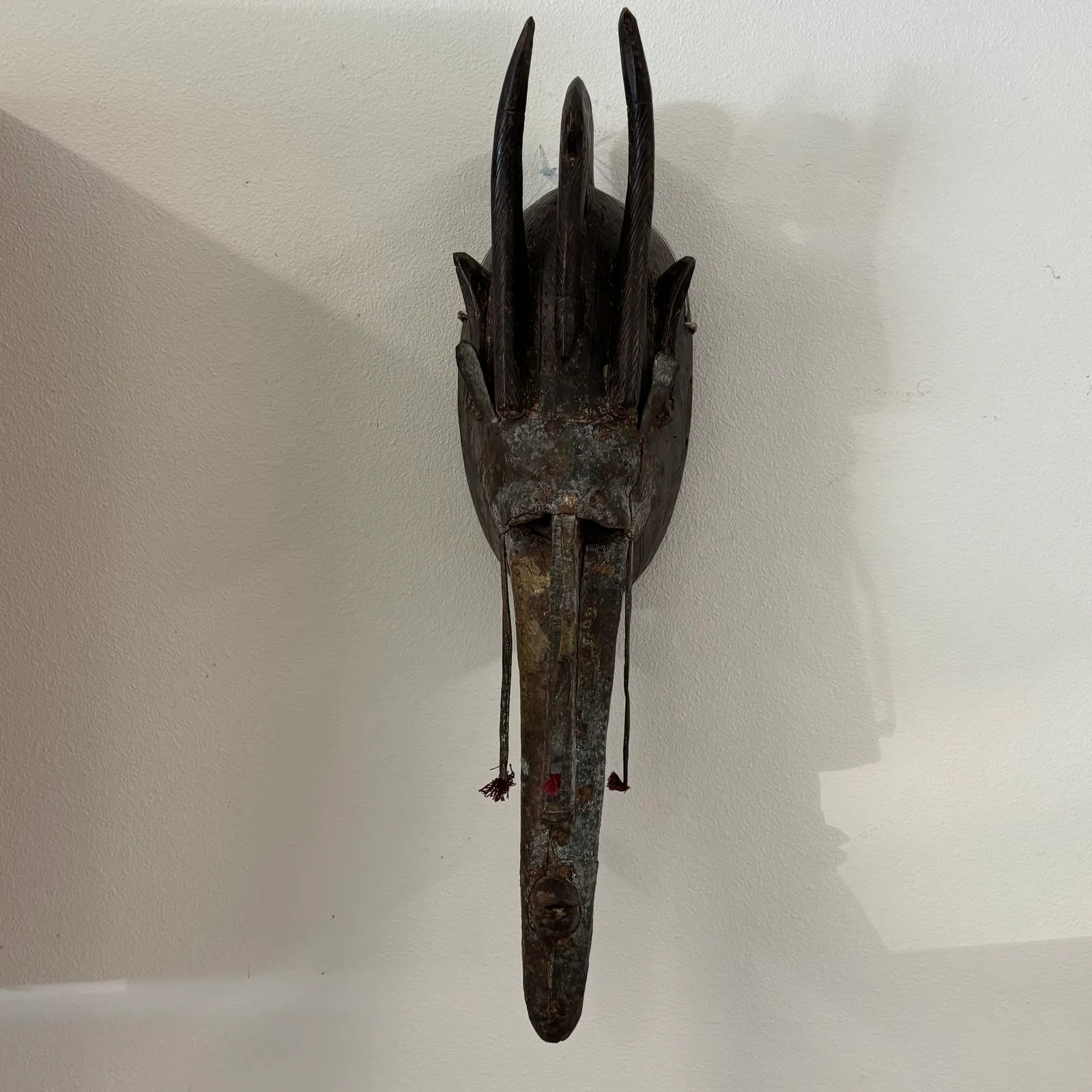 24x65 carved wooden mask