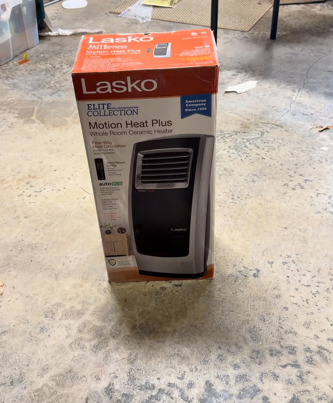 lasko elite collection motion heat plus heater