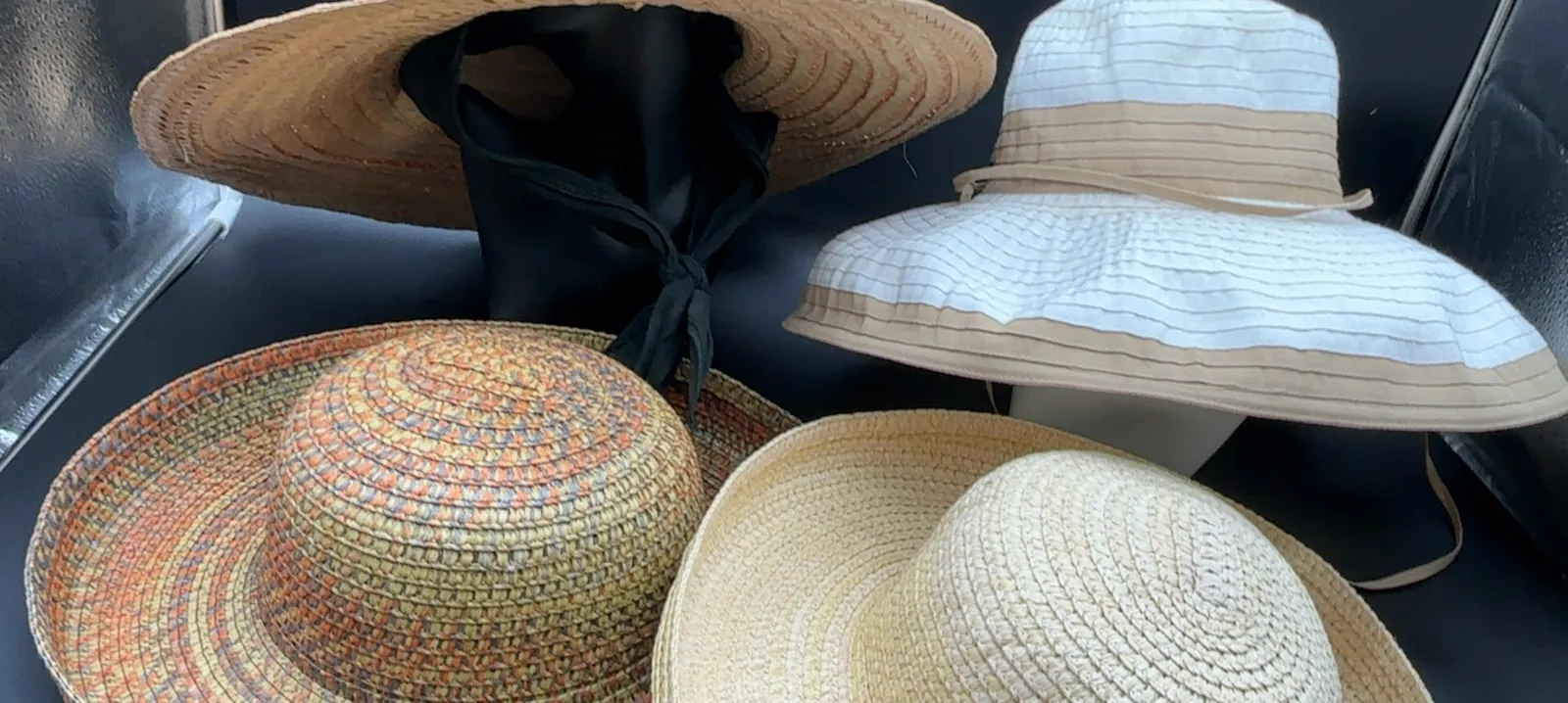 lot of 4 women's summer hats for sale
